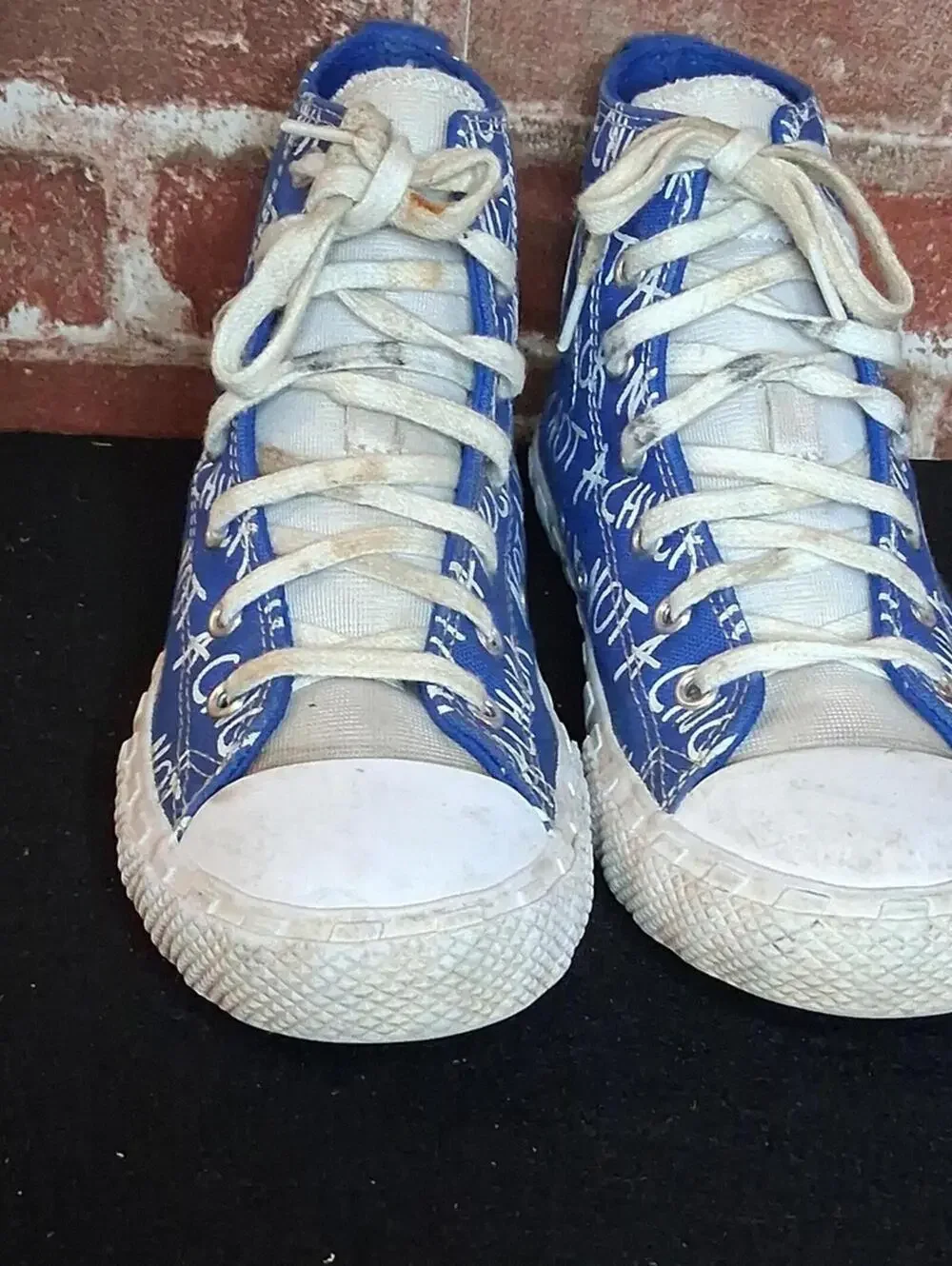 Converse Not A Chuck All Stars Shoes Girls Size 3 Blue High Top